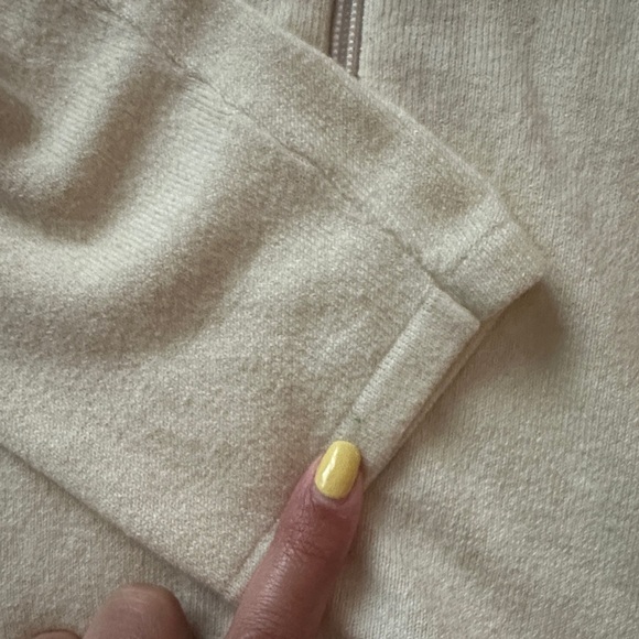 Harley-Davidson Vintage Cream Full Zip Cardigan Cowl Neck Cotton Blend Medium - Picture 11 of 12